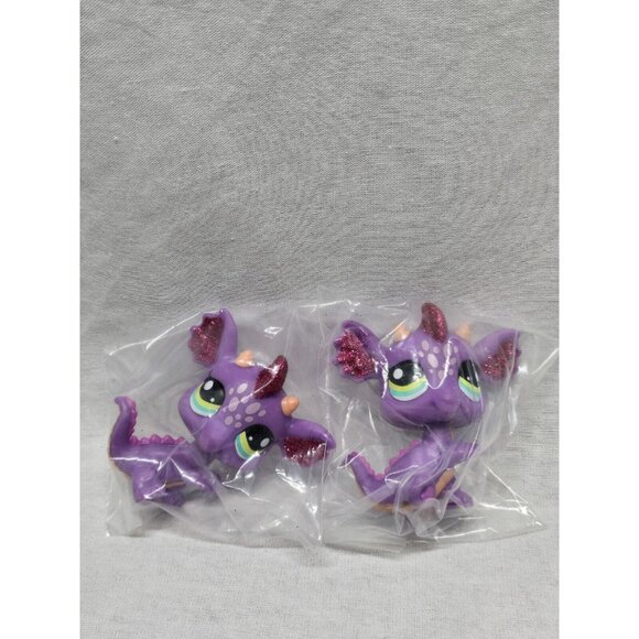 Bobble Head Pets- Glitter Dragons Lot Of 2 - Picture 5 of 5